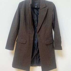 Brown Forever 21 Wool Polyester jacket